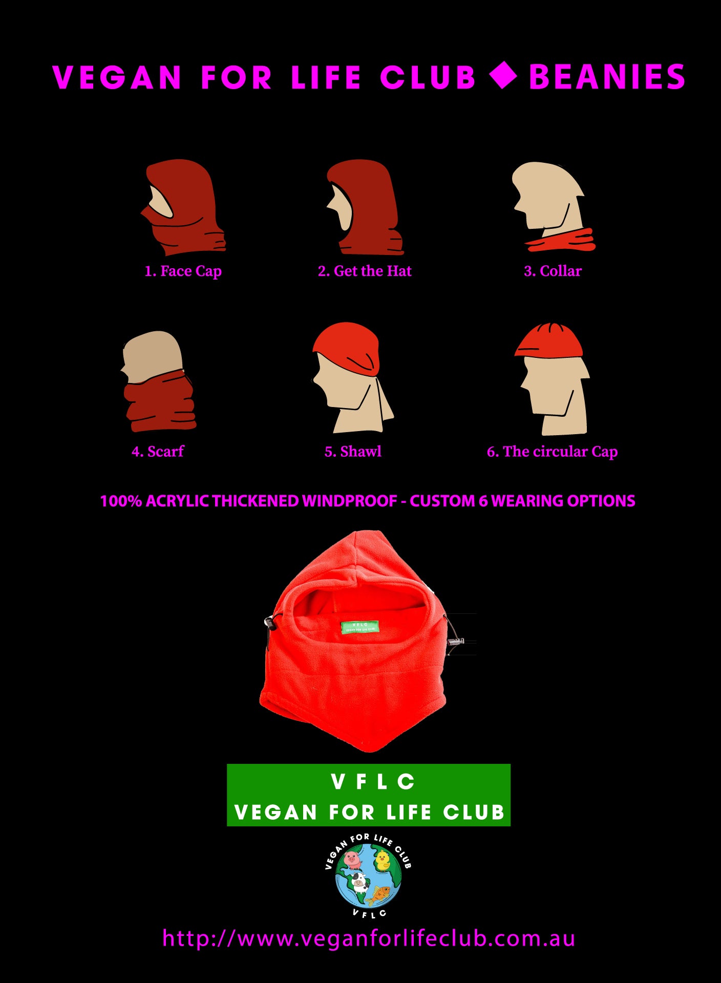BEANIES - VEGAN FOR LIFE CLUB