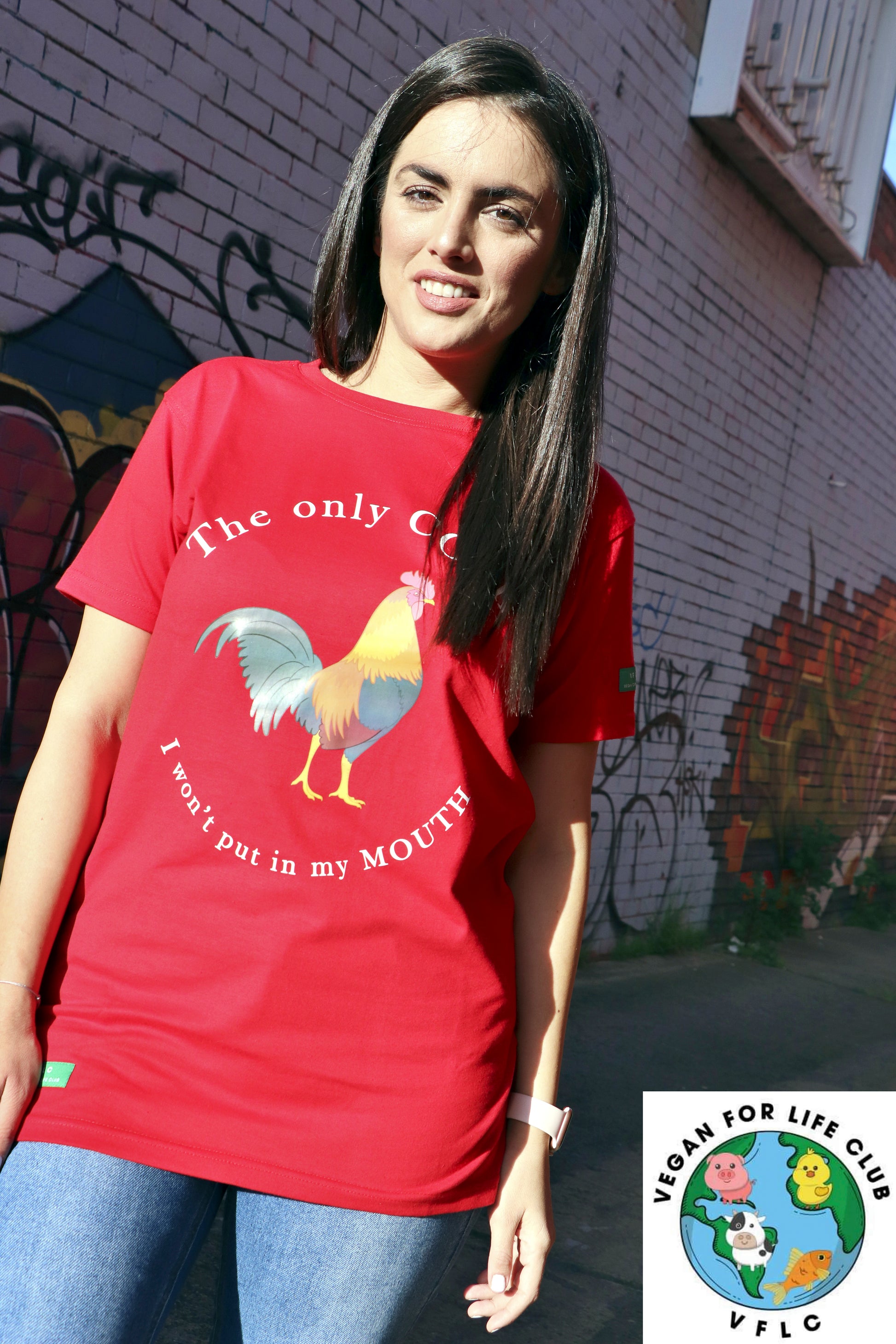 THE ONLY COCK I WONT PUT IN MY MOUTH Tee! - VEGAN FOR LIFE CLUB